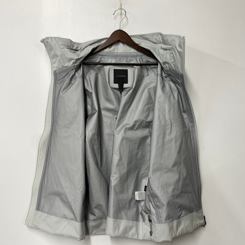 【中古美品】【メンズ】 DESCENTE ALLTERRAIN デサント オルテライン DU5FWBA2M HARD SHELL JACKET ハードシェル ジャケット アウター 144-260316-kh-03-izu サイズ：O カラー：アイスグレー 万代Net店