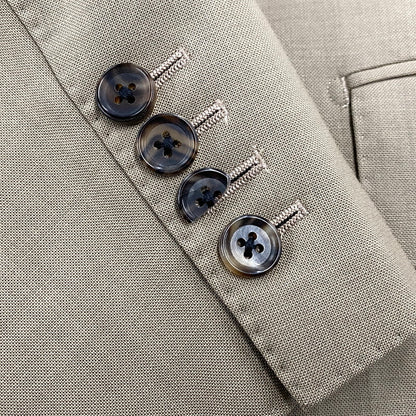 【中古品】【メンズ】 × DORMEUIL ドーメル SINGLE BREASTED JACKET シングル ブレスト ジャケット アウター 142-260316-kh-02-izu サイズ：L カラー：ブラウン 万代Net店