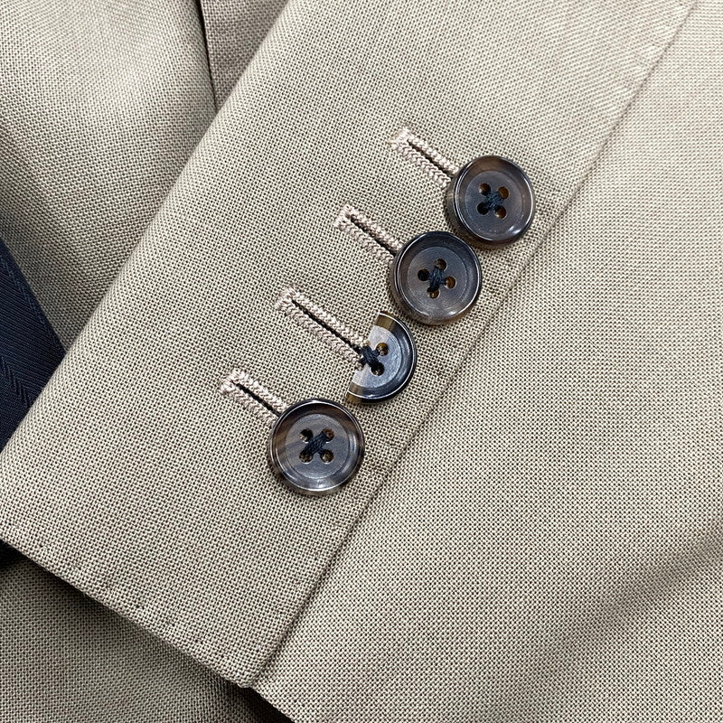 【中古品】【メンズ】 × DORMEUIL ドーメル SINGLE BREASTED JACKET シングル ブレスト ジャケット アウター 142-260316-kh-02-izu サイズ：L カラー：ブラウン 万代Net店
