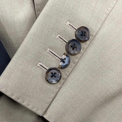 【中古品】【メンズ】 × DORMEUIL ドーメル SINGLE BREASTED JACKET シングル ブレスト ジャケット アウター 142-260316-kh-02-izu サイズ：L カラー：ブラウン 万代Net店