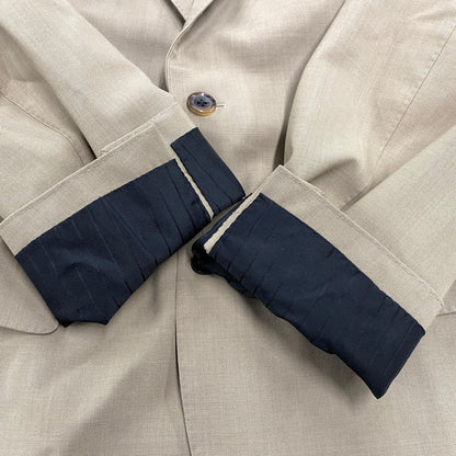 【中古品】【メンズ】 × DORMEUIL ドーメル SINGLE BREASTED JACKET シングル ブレスト ジャケット アウター 142-260316-kh-02-izu サイズ：L カラー：ブラウン 万代Net店