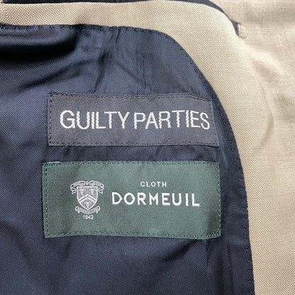【中古品】【メンズ】 × DORMEUIL ドーメル SINGLE BREASTED JACKET シングル ブレスト ジャケット アウター 142-260316-kh-02-izu サイズ：L カラー：ブラウン 万代Net店