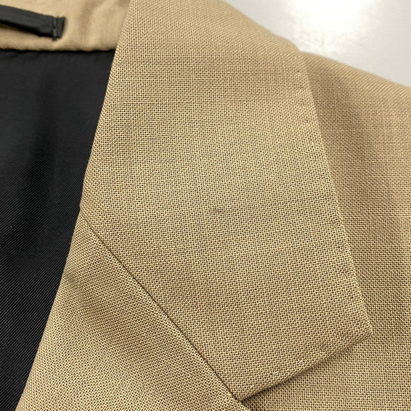 【中古品】【メンズ】 × DORMEUIL ドーメル SINGLE BREASTED JACKET シングル ブレスト ジャケット アウター 142-260316-kh-02-izu サイズ：L カラー：ブラウン 万代Net店