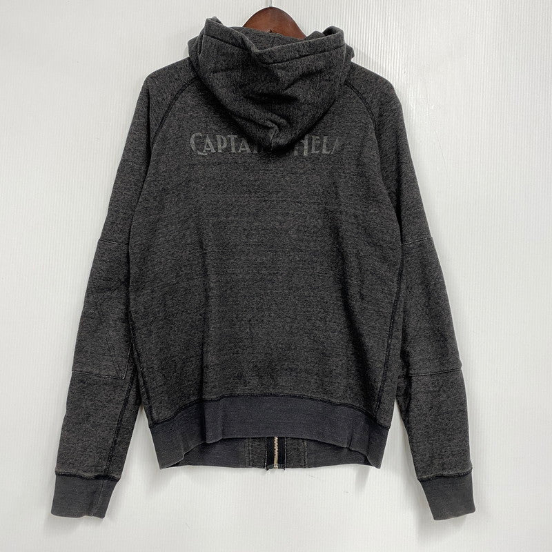 【中古品】【メンズ】 CAPTAINS HELM キャプテンズヘルム ZIP UP HOODED SWEATSHIRT ジップアップ フーデッドスウェットシャツ パーカー 142-260321-as-15-izu サイズ：S カラー：チャコール 万代Net店