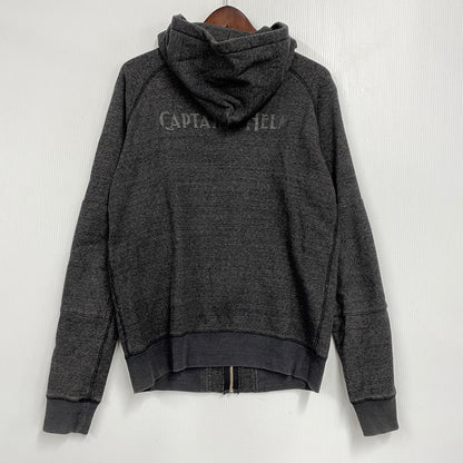 【中古品】【メンズ】 CAPTAINS HELM キャプテンズヘルム ZIP UP HOODED SWEATSHIRT ジップアップ フーデッドスウェットシャツ パーカー 142-260321-as-15-izu サイズ：S カラー：チャコール 万代Net店