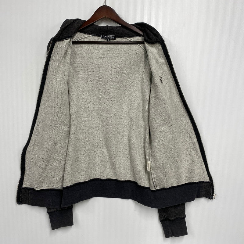 【中古品】【メンズ】 CAPTAINS HELM キャプテンズヘルム ZIP UP HOODED SWEATSHIRT ジップアップ フーデッドスウェットシャツ パーカー 142-260321-as-15-izu サイズ：S カラー：チャコール 万代Net店