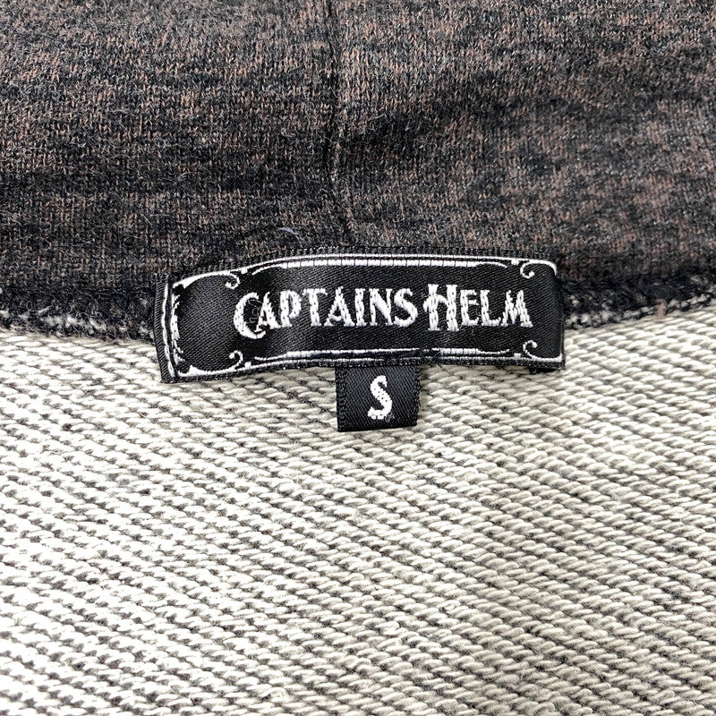 【中古品】【メンズ】 CAPTAINS HELM キャプテンズヘルム ZIP UP HOODED SWEATSHIRT ジップアップ フーデッドスウェットシャツ パーカー 142-260321-as-15-izu サイズ：S カラー：チャコール 万代Net店