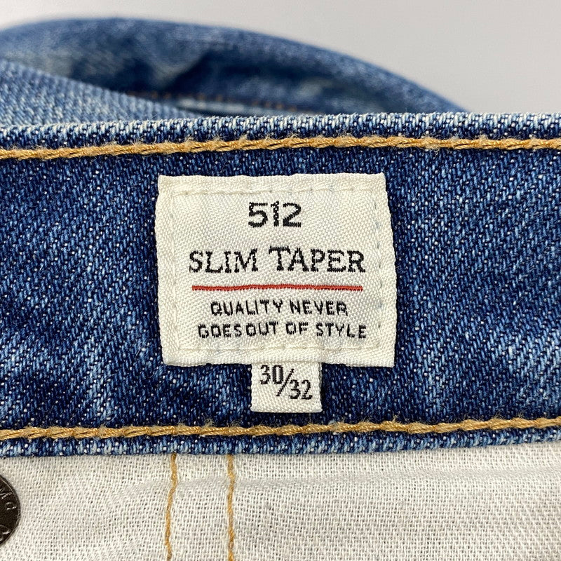 【中古品】【メンズ】 LEVI'S MADE & CRAFTED リーバイス メイドアンドクラフテッド 512 DENIM PANTS PC9-59607-0036 デニムパンツ ジーンズ ボトムス 145-260321-as-16-izu サイズ：30×32 カラー：インディゴ 万代Net店