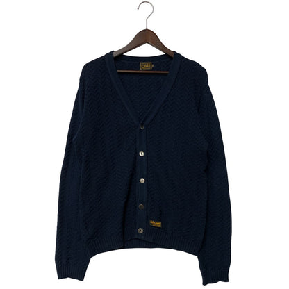 【中古品】【メンズ】 COTTON CARDIGAN コットン カーディガン トップス ニット 142-260323-ya-02-izu サイズ：M カラー：NAVY 万代Net店