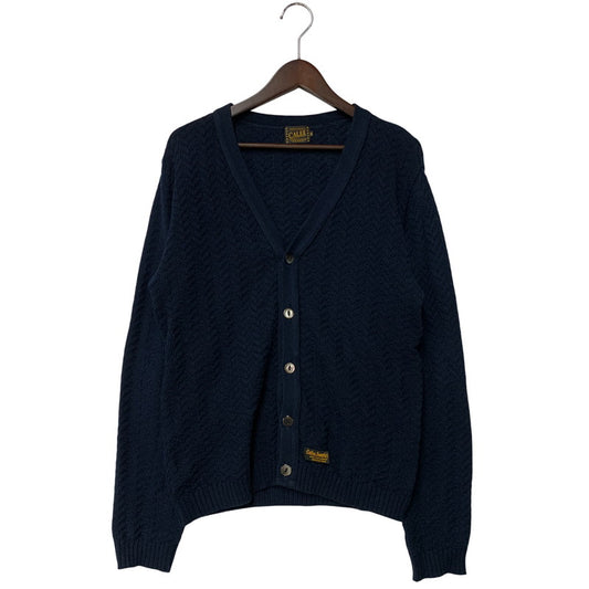 【中古品】【メンズ】 COTTON CARDIGAN コットン カーディガン トップス ニット 142-260323-ya-02-izu サイズ：M カラー：NAVY 万代Net店