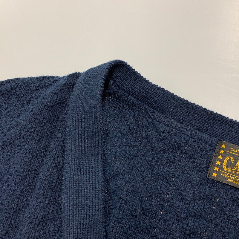 【中古品】【メンズ】 COTTON CARDIGAN コットン カーディガン トップス ニット 142-260323-ya-02-izu サイズ：M カラー：NAVY 万代Net店