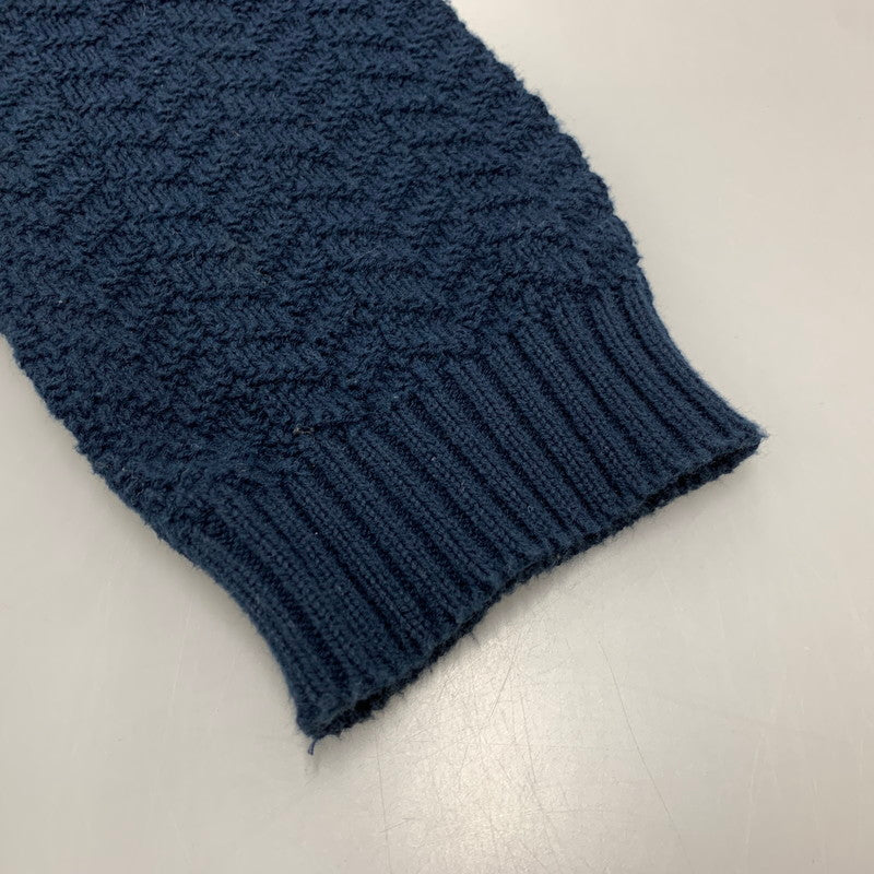 【中古品】【メンズ】 COTTON CARDIGAN コットン カーディガン トップス ニット 142-260323-ya-02-izu サイズ：M カラー：NAVY 万代Net店