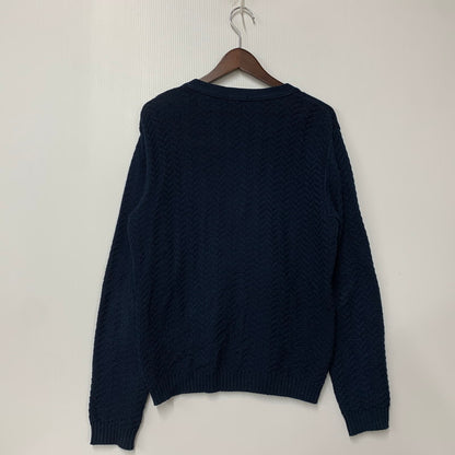 【中古品】【メンズ】 COTTON CARDIGAN コットン カーディガン トップス ニット 142-260323-ya-02-izu サイズ：M カラー：NAVY 万代Net店