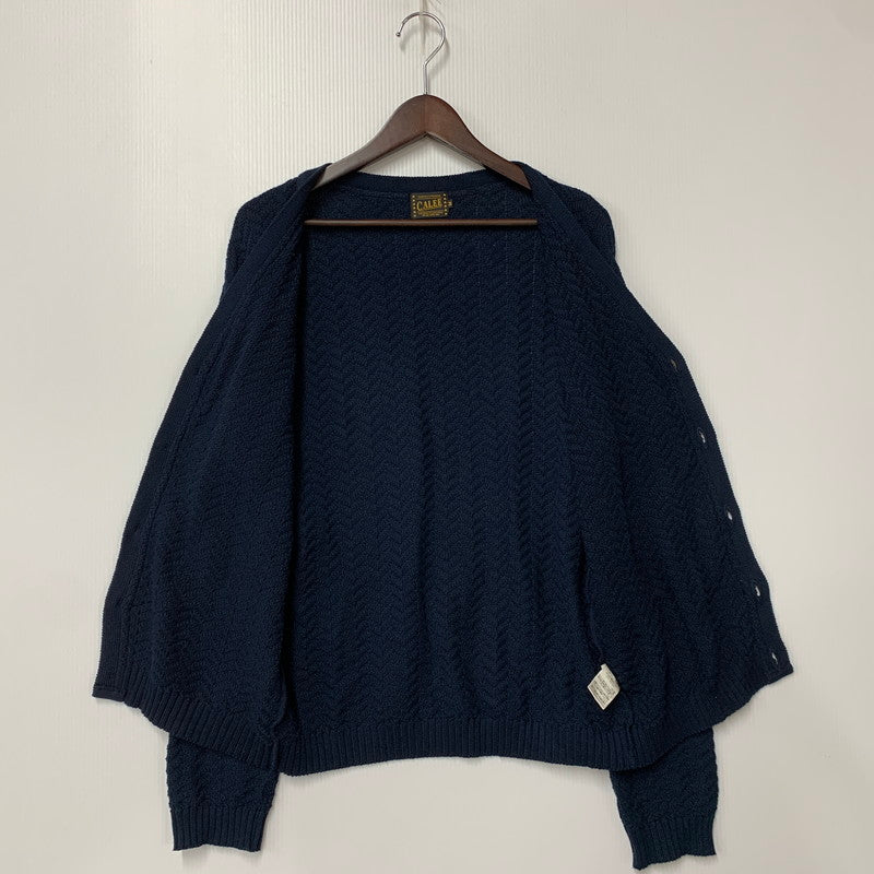 【中古品】【メンズ】 COTTON CARDIGAN コットン カーディガン トップス ニット 142-260323-ya-02-izu サイズ：M カラー：NAVY 万代Net店