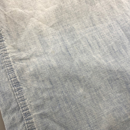 【中古品】【メンズ】 POLO RALPH LAUREN ポロ・ラルフローレン 鷹 刺繍 CHAMBRAY LS SHIRT シャンブレー ロングスリーブ シャツ トップス 長袖 147-260319-cs-24-izu サイズ：L カラー：ライトブルー 万代Net店