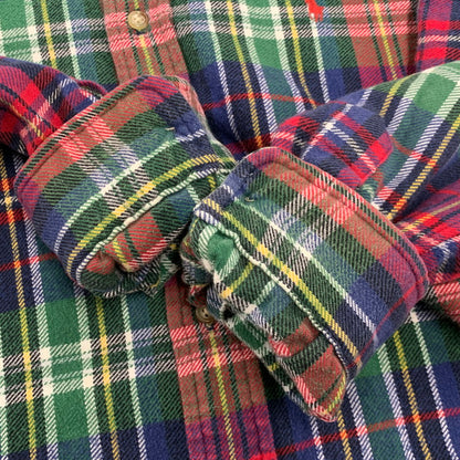 【中古品】【メンズ】 7934920ANF COSTUM FIT GINGHAM CHECK FLANNEL SHIRT カスタム フィット ギンガム チェック フランネル シャツ トップス 長袖 146-260319-cs-27-izu サイズ：L カラー：マルチ 万代Net店