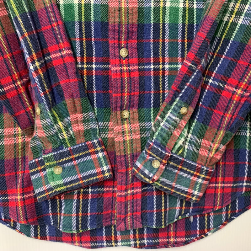【中古品】【メンズ】 7934920ANF COSTUM FIT GINGHAM CHECK FLANNEL SHIRT カスタム フィット ギンガム チェック フランネル シャツ トップス 長袖 146-260319-cs-27-izu サイズ：L カラー：マルチ 万代Net店