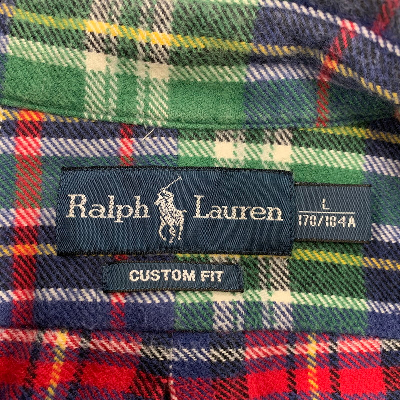 【中古品】【メンズ】 7934920ANF COSTUM FIT GINGHAM CHECK FLANNEL SHIRT カスタム フィット ギンガム チェック フランネル シャツ トップス 長袖 146-260319-cs-27-izu サイズ：L カラー：マルチ 万代Net店