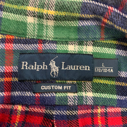 【中古品】【メンズ】 7934920ANF COSTUM FIT GINGHAM CHECK FLANNEL SHIRT カスタム フィット ギンガム チェック フランネル シャツ トップス 長袖 146-260319-cs-27-izu サイズ：L カラー：マルチ 万代Net店