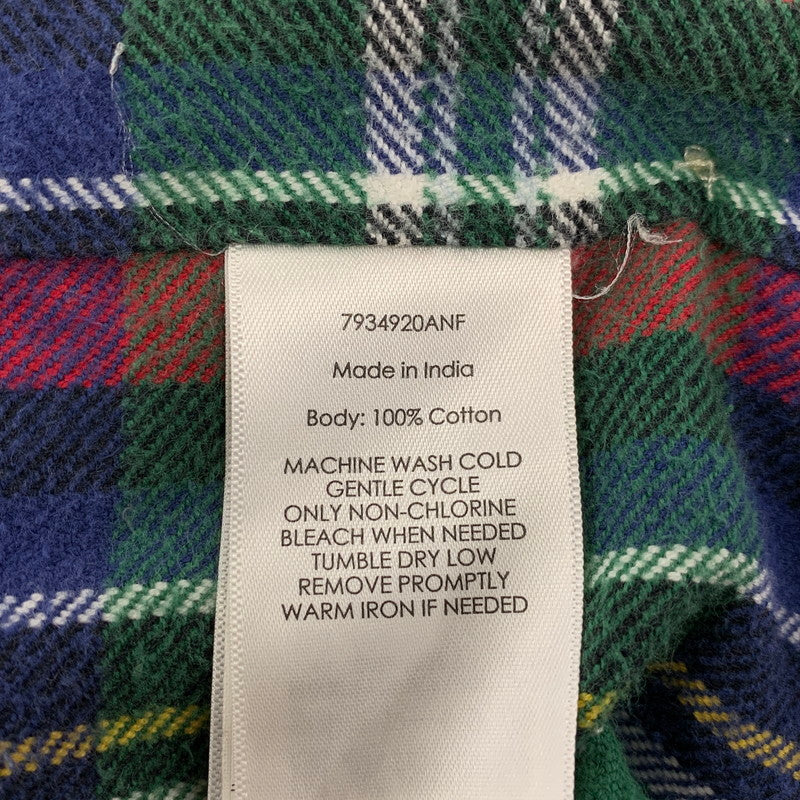 【中古品】【メンズ】 7934920ANF COSTUM FIT GINGHAM CHECK FLANNEL SHIRT カスタム フィット ギンガム チェック フランネル シャツ トップス 長袖 146-260319-cs-27-izu サイズ：L カラー：マルチ 万代Net店