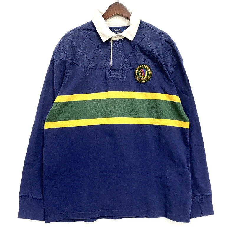 【中古品】【メンズ】 POLO RALPH LAUREN ポロ・ラルフローレン INDIAN HEAD PATCH LAGER SHIRT インディアンヘッド パッチ ラガーシャツ 長袖 トップス 147-260321-as-12-izu サイズ：XL カラー：マルチカラー 万代Net店