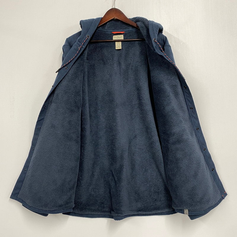 【中古品】【メンズ】 L.L.Bean エルエルビーン BOA LINER HOODED JACKET 508242 ボアライナー フーデッドジャケット アウター 144-260321-as-13-izu サイズ：L-REG カラー：ネイビー 万代Net店