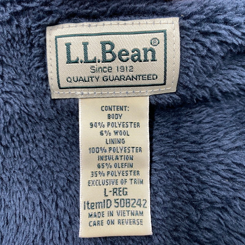 【中古品】【メンズ】 L.L.Bean エルエルビーン BOA LINER HOODED JACKET 508242 ボアライナー フーデッドジャケット アウター 144-260321-as-13-izu サイズ：L-REG カラー：ネイビー 万代Net店