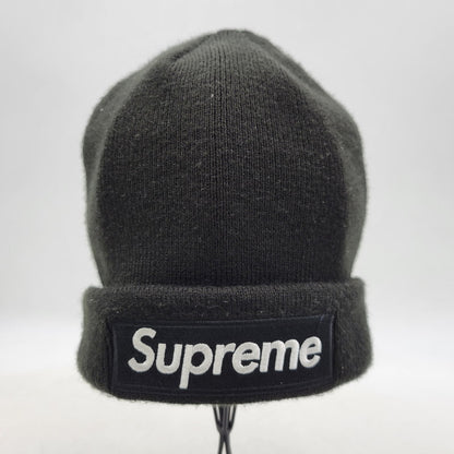 【中古品】【メンズ/レディース】 SUPREME × NEW ERA シュプリーム × ニューエラ 23FW BOX LOGO BEANIE ボックス ロゴ ビーニー ニット帽 帽子 185-260316-yn-06-izu サイズ：ONE SIZE カラー：ブラック 万代Net店