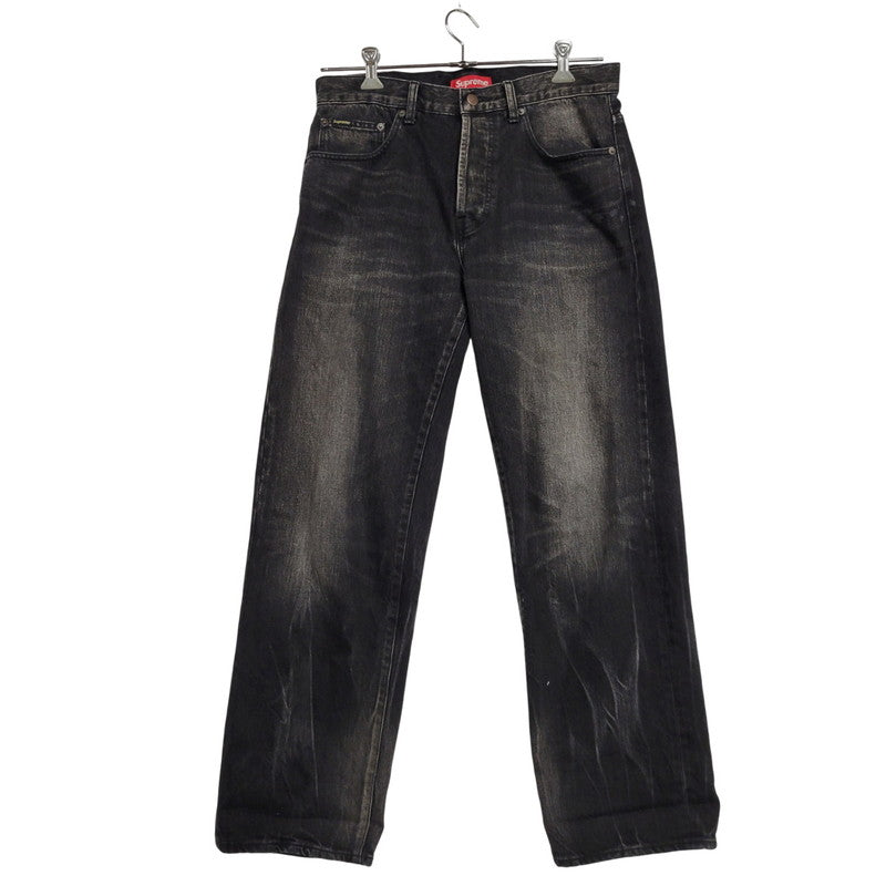 【中古品】【メンズ】 24FW DISTRESSED LOOSE FIT SELVEDGE JEAN ディストレスト ルーズ フィット セルビッジ ジーンズ ボトムス 149-260316-yn-03-izu サイズ：30 カラー：ウォッシュドブラック 万代Net店