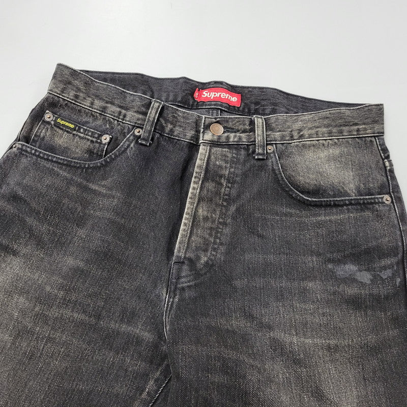 【中古品】【メンズ】 24FW DISTRESSED LOOSE FIT SELVEDGE JEAN ディストレスト ルーズ フィット セルビッジ ジーンズ ボトムス 149-260316-yn-03-izu サイズ：30 カラー：ウォッシュドブラック 万代Net店