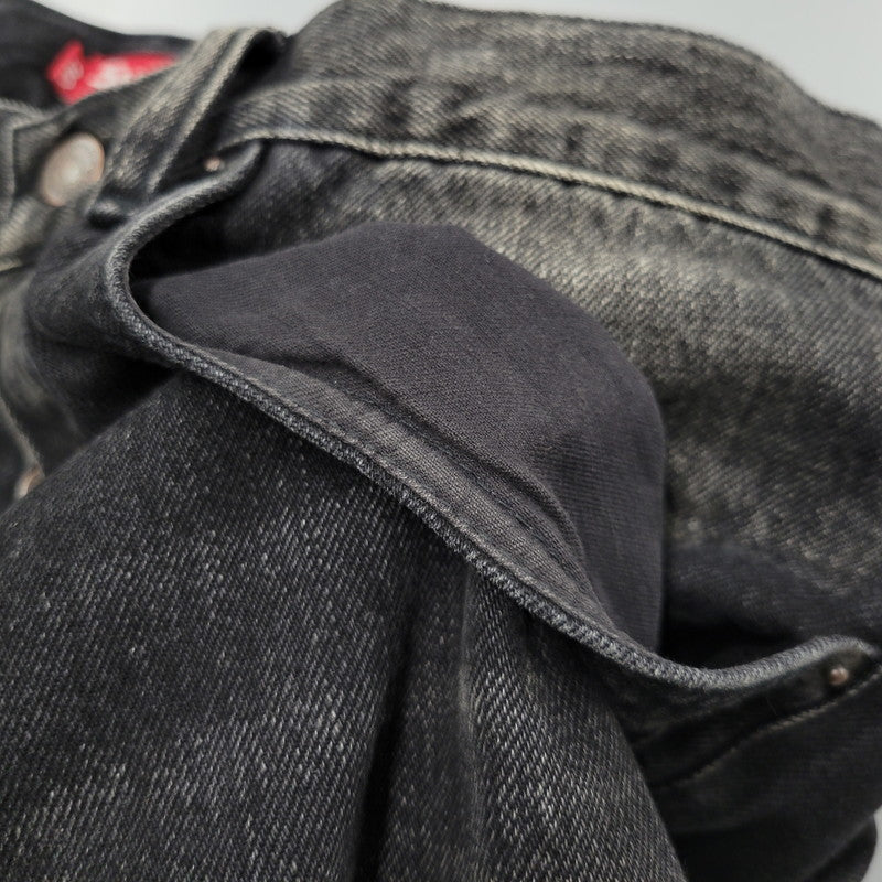 【中古品】【メンズ】 24FW DISTRESSED LOOSE FIT SELVEDGE JEAN ディストレスト ルーズ フィット セルビッジ ジーンズ ボトムス 149-260316-yn-03-izu サイズ：30 カラー：ウォッシュドブラック 万代Net店