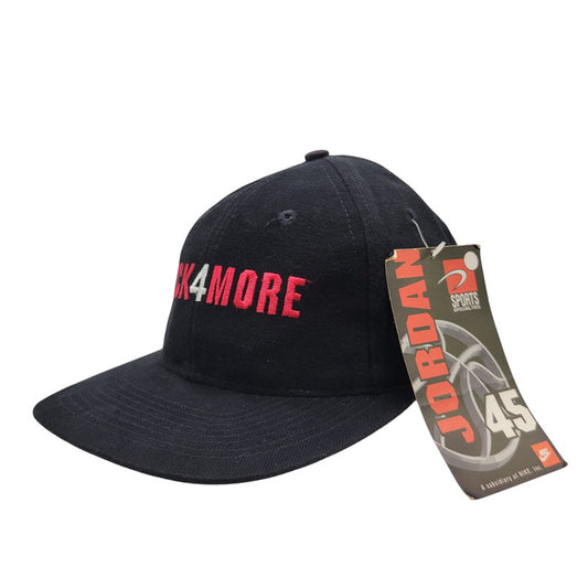 【中古品】【メンズ/レディース】 NIKE ナイキ MICHAEL JORDAN BACK 4 MORE CAP DEAD STOCK マイケル ジョーダン キャップ 帽子 185-260316-kh-14-izu サイズ：F カラー：ブラック 万代Net店
