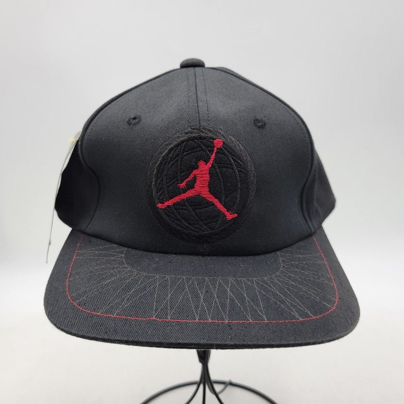 【中古品】【メンズ/レディース】 NIKE ナイキ AIR JORDAN IX 9 CLASSIC 6 PANEL WORLD SNAPBACK CAP DEAD STOCK エア ジョーダン 6パネル スナップバック キャップ 帽子 185-260316-kh-13-izu サイズ：F カラー：ブラック 万代Net店
