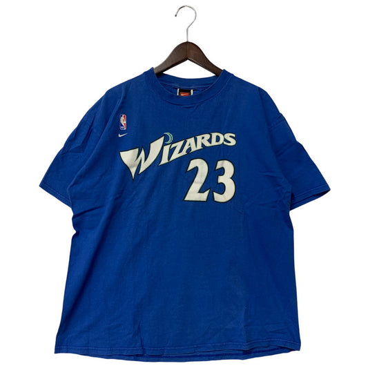 【中古品】【メンズ】 メキシコ製 WIZARDS JORDAN ウィザーズ ジョーダン 23 PRINT プリント S/S ショートスリーブ TEE Tシャツ トップス 半袖 146-260323-ya-04-izu サイズ：L カラー：BLUE 万代Net店