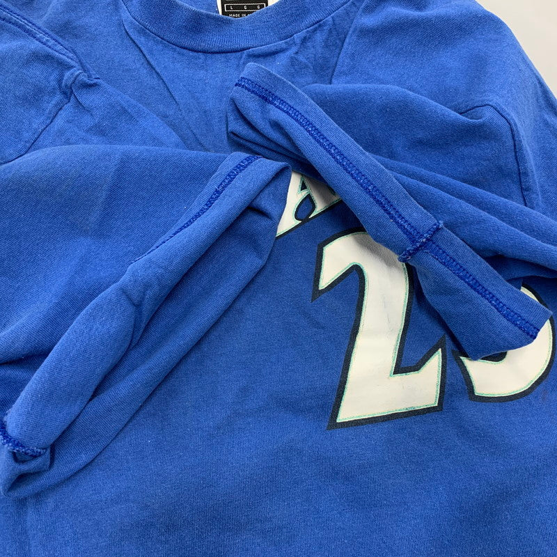 【中古品】【メンズ】 メキシコ製 WIZARDS JORDAN ウィザーズ ジョーダン 23 PRINT プリント S/S ショートスリーブ TEE Tシャツ トップス 半袖 146-260323-ya-04-izu サイズ：L カラー：BLUE 万代Net店