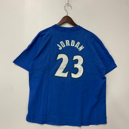 【中古品】【メンズ】 メキシコ製 WIZARDS JORDAN ウィザーズ ジョーダン 23 PRINT プリント S/S ショートスリーブ TEE Tシャツ トップス 半袖 146-260323-ya-04-izu サイズ：L カラー：BLUE 万代Net店