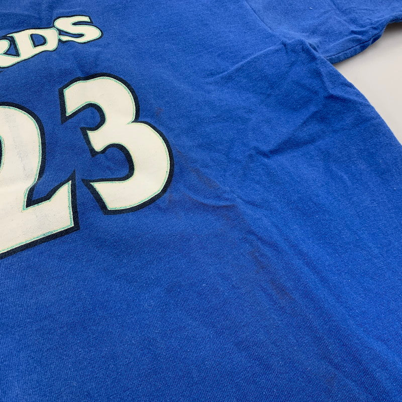 【中古品】【メンズ】 メキシコ製 WIZARDS JORDAN ウィザーズ ジョーダン 23 PRINT プリント S/S ショートスリーブ TEE Tシャツ トップス 半袖 146-260323-ya-04-izu サイズ：L カラー：BLUE 万代Net店