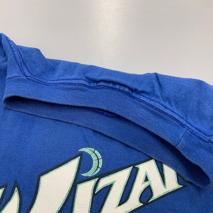 【中古品】【メンズ】 メキシコ製 WIZARDS JORDAN ウィザーズ ジョーダン 23 PRINT プリント S/S ショートスリーブ TEE Tシャツ トップス 半袖 146-260323-ya-04-izu サイズ：L カラー：BLUE 万代Net店