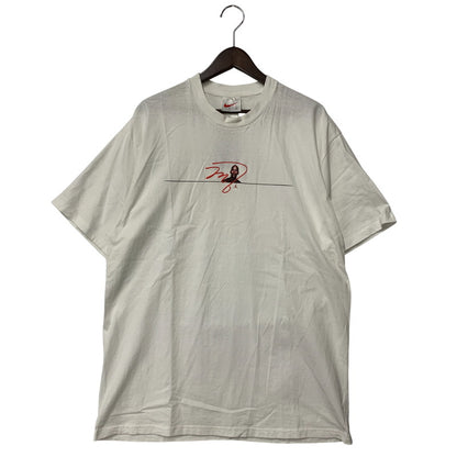 【中古品】【メンズ】 OLD NIKE オールド ナイキ 90-00S マレーシア製 JORDAN PRINT ジョーダン プリント S/S TEE ショートスリーブ Tシャツ トップス 半袖 146-260323-ya-06-izu サイズ：L カラー：WHITE 万代Net店