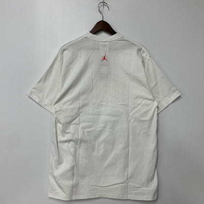 【中古品】【メンズ】 OLD NIKE オールド ナイキ 90-00S マレーシア製 JORDAN PRINT ジョーダン プリント S/S TEE ショートスリーブ Tシャツ トップス 半袖 146-260323-ya-06-izu サイズ：L カラー：WHITE 万代Net店