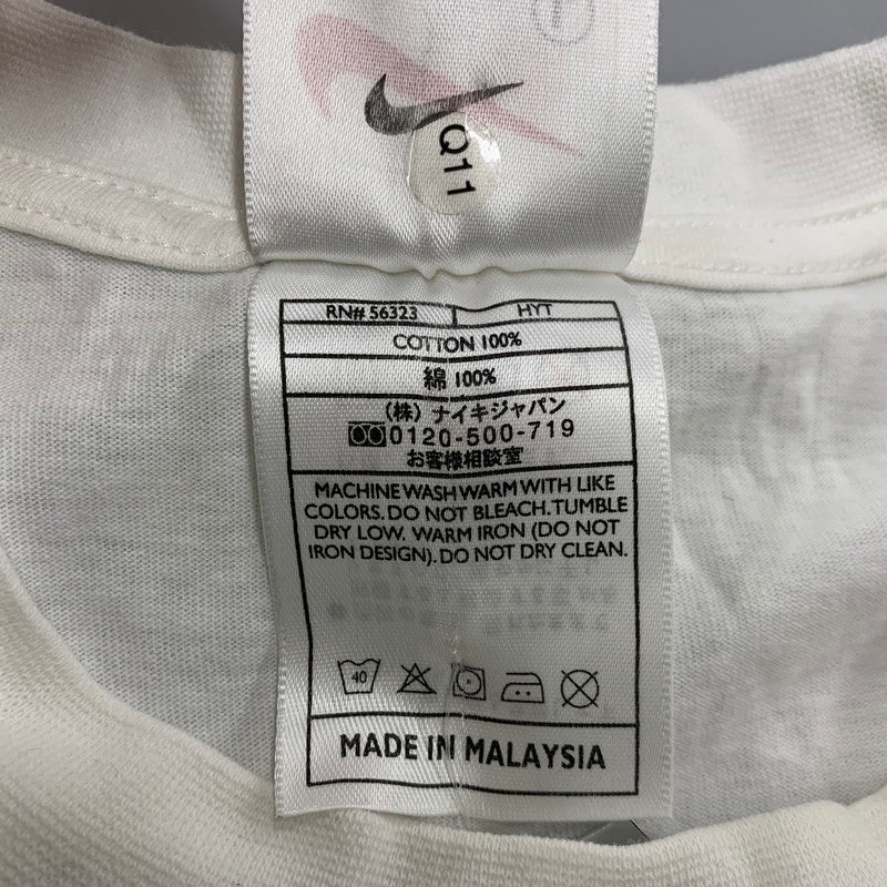 【中古品】【メンズ】 OLD NIKE オールド ナイキ 90-00S マレーシア製 JORDAN PRINT ジョーダン プリント S/S TEE ショートスリーブ Tシャツ トップス 半袖 146-260323-ya-06-izu サイズ：L カラー：WHITE 万代Net店
