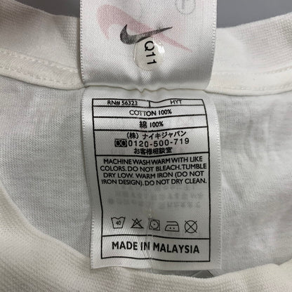 【中古品】【メンズ】 OLD NIKE オールド ナイキ 90-00S マレーシア製 JORDAN PRINT ジョーダン プリント S/S TEE ショートスリーブ Tシャツ トップス 半袖 146-260323-ya-06-izu サイズ：L カラー：WHITE 万代Net店