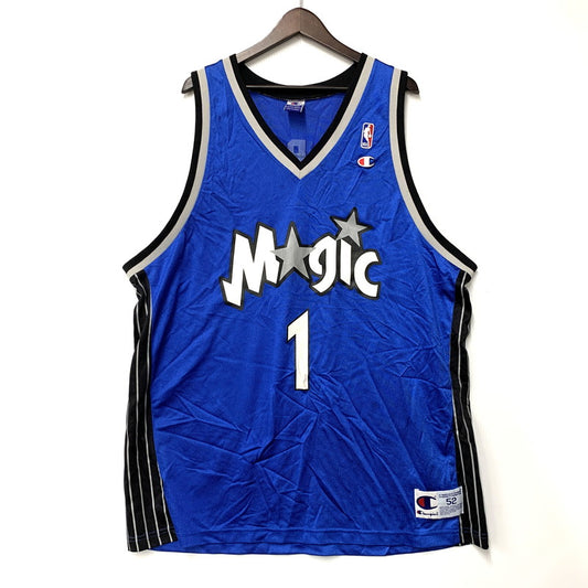 【中古品】【メンズ】 ORLANDO MAGIC #1 MCGRADY GAME SHIRT オーランド マジック マグレディ ゲームシャツ 韓国製 146-260319-as-16-izu サイズ：XXL カラー：ブルー 万代Net店
