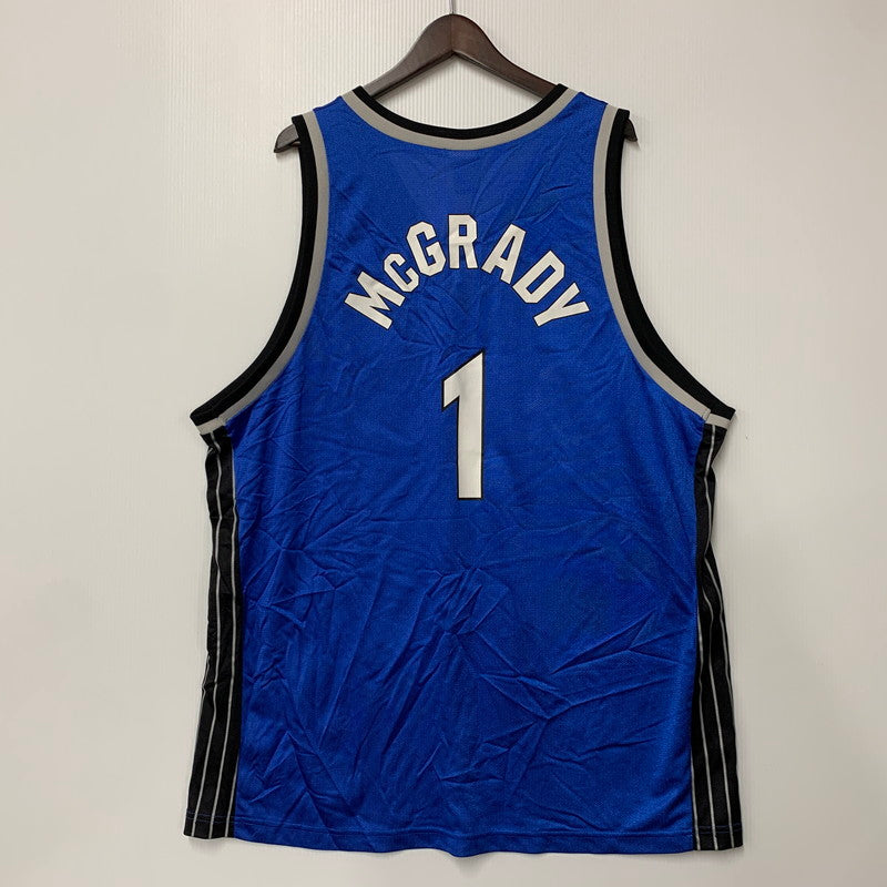 【中古品】【メンズ】 ORLANDO MAGIC #1 MCGRADY GAME SHIRT オーランド マジック マグレディ ゲームシャツ 韓国製 146-260319-as-16-izu サイズ：XXL カラー：ブルー 万代Net店