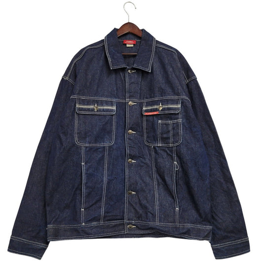 【中古品】【メンズ】 PLATINUM FUBU プラチナム フブ DENIM JACKET デニムジャケット アウター 146-260316-yn-09-izu サイズ：2XL カラー：インディゴ 万代Net店