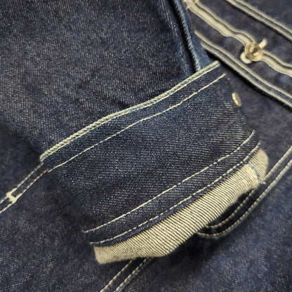【中古品】【メンズ】 PLATINUM FUBU プラチナム フブ DENIM JACKET デニムジャケット アウター 146-260316-yn-09-izu サイズ：2XL カラー：インディゴ 万代Net店