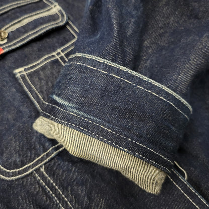 【中古品】【メンズ】 PLATINUM FUBU プラチナム フブ DENIM JACKET デニムジャケット アウター 146-260316-yn-09-izu サイズ：2XL カラー：インディゴ 万代Net店