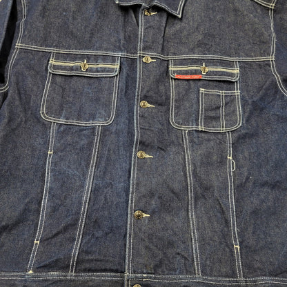 【中古品】【メンズ】 PLATINUM FUBU プラチナム フブ DENIM JACKET デニムジャケット アウター 146-260316-yn-09-izu サイズ：2XL カラー：インディゴ 万代Net店