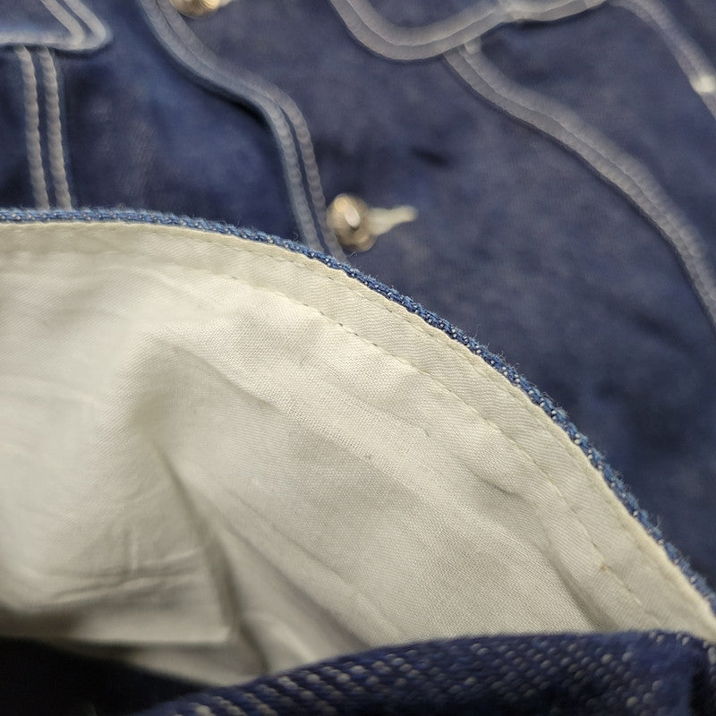 【中古品】【メンズ】 PLATINUM FUBU プラチナム フブ DENIM JACKET デニムジャケット アウター 146-260316-yn-09-izu サイズ：2XL カラー：インディゴ 万代Net店