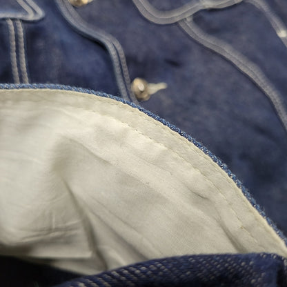 【中古品】【メンズ】 PLATINUM FUBU プラチナム フブ DENIM JACKET デニムジャケット アウター 146-260316-yn-09-izu サイズ：2XL カラー：インディゴ 万代Net店